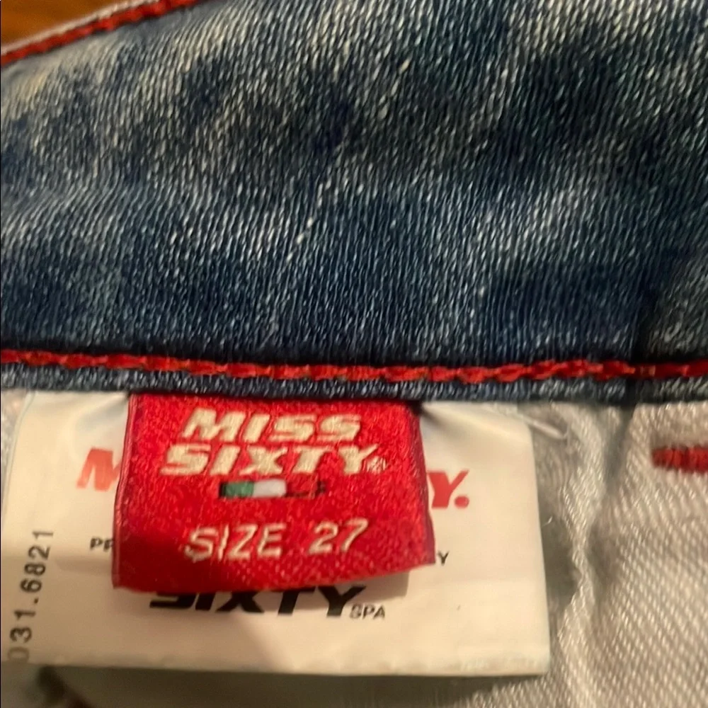 Miss Sixty Light Blue Flare Jeans - Picture 4 of 7